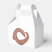 Weißer Herzdrache Geschenkschachtel (Rückseite)