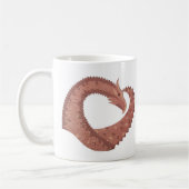 Weißer Herzdrache Kaffeetasse (Links)