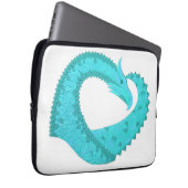 Weißer Herzdrache Laptopschutzhülle (Vorne Rechts)