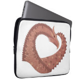 Weißer Herzdrache Laptopschutzhülle (Vorne Rechts)