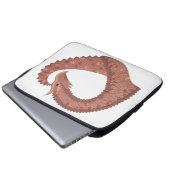 Weißer Herzdrache Laptopschutzhülle (Vorne Knopf)