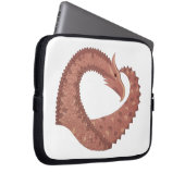 Weißer Herzdrache Laptopschutzhülle (Vorne Rechts)