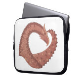 Weißer Herzdrache Laptopschutzhülle (Vorderseite Links)
