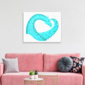 Weißer Herzdrache Leinwanddruck (Insitu (Wohnzimmer))