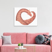 Weißer Herzdrache Leinwanddruck (Insitu (Wohnzimmer))