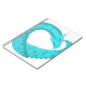 Weißer Herzdrache Notizblock (Linke Seite)