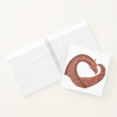 Weißer Herzdrache Notizbuch (Innenseite)