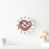 Weißer Herzdrache Runde Wanduhr (Zuhause)