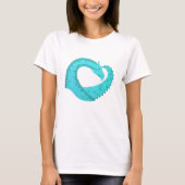 Weißer Herzdrache T-Shirt (Vorderseite)