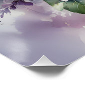 weißer Hibiskus-Traumplakat Poster (Ecke)