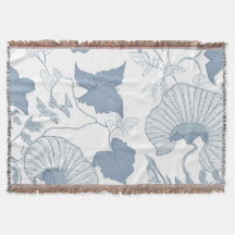 Weißer Hintergrund Delikatesse Blau Japanische Blu