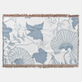 Weißer Hintergrund Delikatesse Blau Japanische Blu Decke