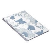 Weißer Hintergrund Delikatesse Blau Japanische Blu Notizblock (Rechte Seite)