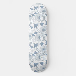 Weißer Hintergrund Delikatesse Blau Japanische Blu Skateboard