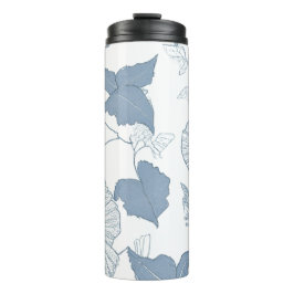 Weißer Hintergrund Delikatesse Blau Japanische Blu Thermosbecher