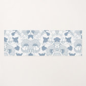 Weißer Hintergrund Delikatesse Blau Japanische Blu Yogamatte (Vorderseite (Horizontal))