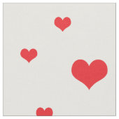 Weißer Hintergrund des Roten Herzens Stoff (Nahaufnahme)