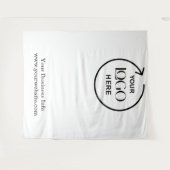 Weißer Hintergrund - Design für kundenspezifische Wandteppich (Vorderseite (Horizontal))