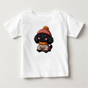 weißer Hintergrund gepflegter Sticker Emoji niedli Baby T-shirt
