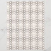 weißer Hintergrund mit braunem Muster (Rückseite)