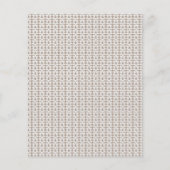 weißer Hintergrund mit braunem Muster Flyer (Hinten)