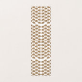 weißer Hintergrund mit braunen Blume Visitenkarten (Außenseite Aufgefaltet)