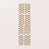 weißer Hintergrund mit braunen Blume Visitenkarten (Innenseite Aufgefaltet)