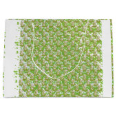 weißer Hintergrund mit braunen Punkten Große Geschenktüte (Vorderseite)