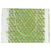 weißer Hintergrund mit braunen Punkten Große Geschenktüte (Rückseite)