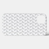 weißer Hintergrund mit einem Muster in der Mitte Case-Mate iPhone Hülle (Rückseite (Horizontal))