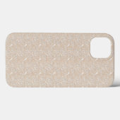 weißer Hintergrund mit einem Muster von Blätter Case-Mate iPhone Hülle (Rückseite (Horizontal))