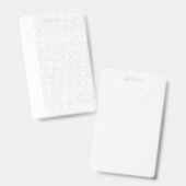 Weißer Hintergrund mit einem sich wiederholenden M Ausweis (Front & Back)