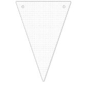 Weißer Hintergrund mit einem sich wiederholenden M Wimpelkette (Dritte Fahne)