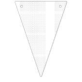 Weißer Hintergrund mit einem sich wiederholenden M Wimpelkette (Erste Fahne)