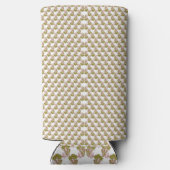 weißer Hintergrund mit grünen Blätter Selters Dosenkühler (Rückseite)