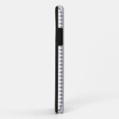 weißer Hintergrund mit Kreismuster Case-Mate iPhone Hülle (Hinten/Rechts)