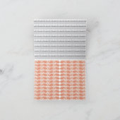 weißer Hintergrund mit Kreismuster Dankeskarte (Innenseite)