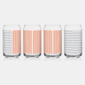 weißer Hintergrund mit Kreismuster Dosenglas (Rechts)