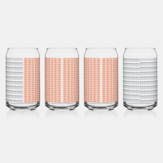 weißer Hintergrund mit Kreismuster Dosenglas (Rechts)