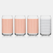 weißer Hintergrund mit Kreismuster Dosenglas (Vorderseite)