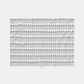 weißer Hintergrund mit Kreismuster Fleecedecke (Vorderseite (Horizontal))