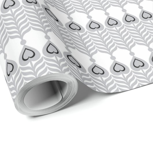 weißer Hintergrund mit Kreismuster Geschenkpapier (Rolleneckpunkt)