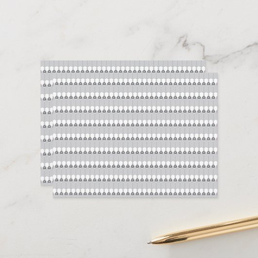 weißer Hintergrund mit Kreismuster Postkarte (Vorderseite/Rückseite Beispiel)