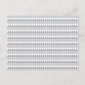 weißer Hintergrund mit Kreismuster Postkarte (Vorderseite)