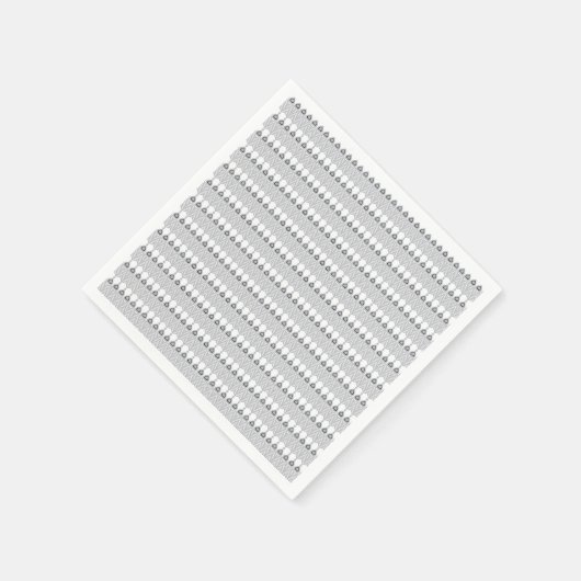 weißer Hintergrund mit Kreismuster Serviette (Ecke)