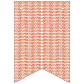 weißer Hintergrund mit Kreismuster Wimpelkette (Zweite Fahne)