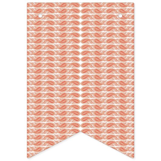 weißer Hintergrund mit Kreismuster Wimpelkette (Zweite Fahne)