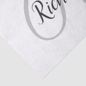 Weißer Hintergrund mit Monogramm  Seidenpapier (Ausschnitt)