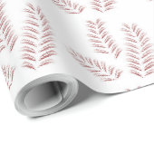 weißer Hintergrund mit rosa Blätter Geschenkpapier (Rolleneckpunkt)