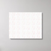 weißer Hintergrund mit rosa Blätter Leinwanddruck (Vorderseite)